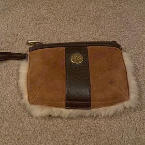 Ugg wristlet in chestnut RARE